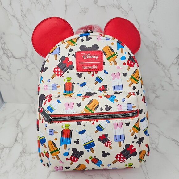 NWT Loungefly Disney Mickey Mouse & Friends Popsicle Mini Backpack - Picture 1 of 6